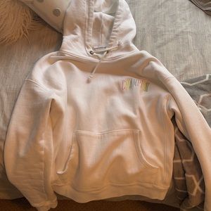 super cute white champion hoodie